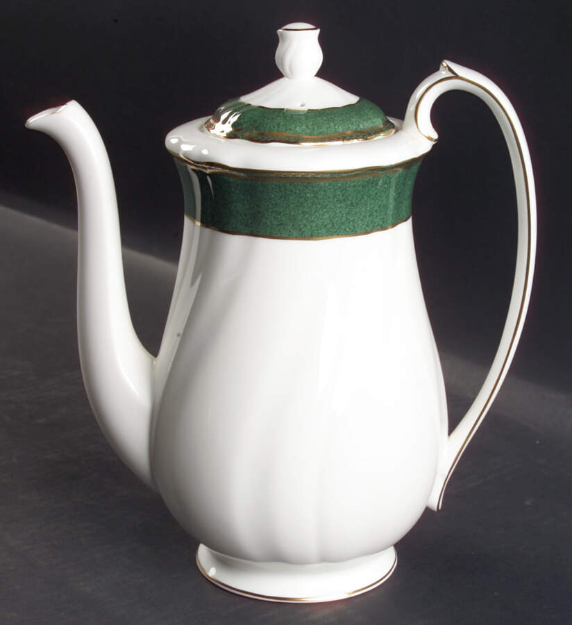 Crown Emerald Coffee Pot & Lid by Wedgwood-1