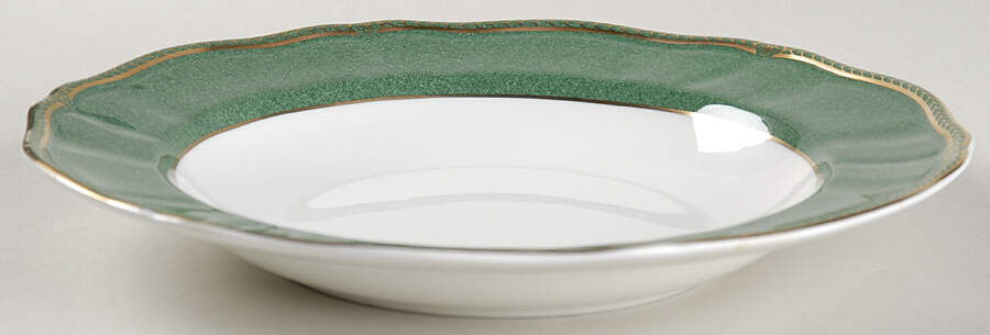 Crown Emerald Large Rim Soup Bowl by Wedgwood-1
