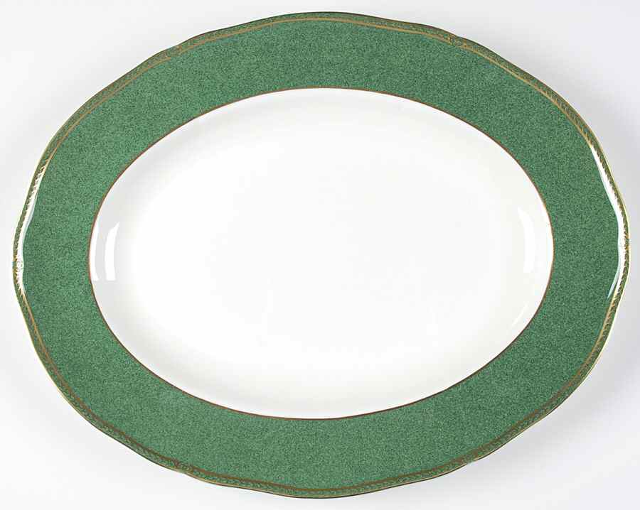 Crown Emerald 14" Oval Serving Platter by Wedgwood-1