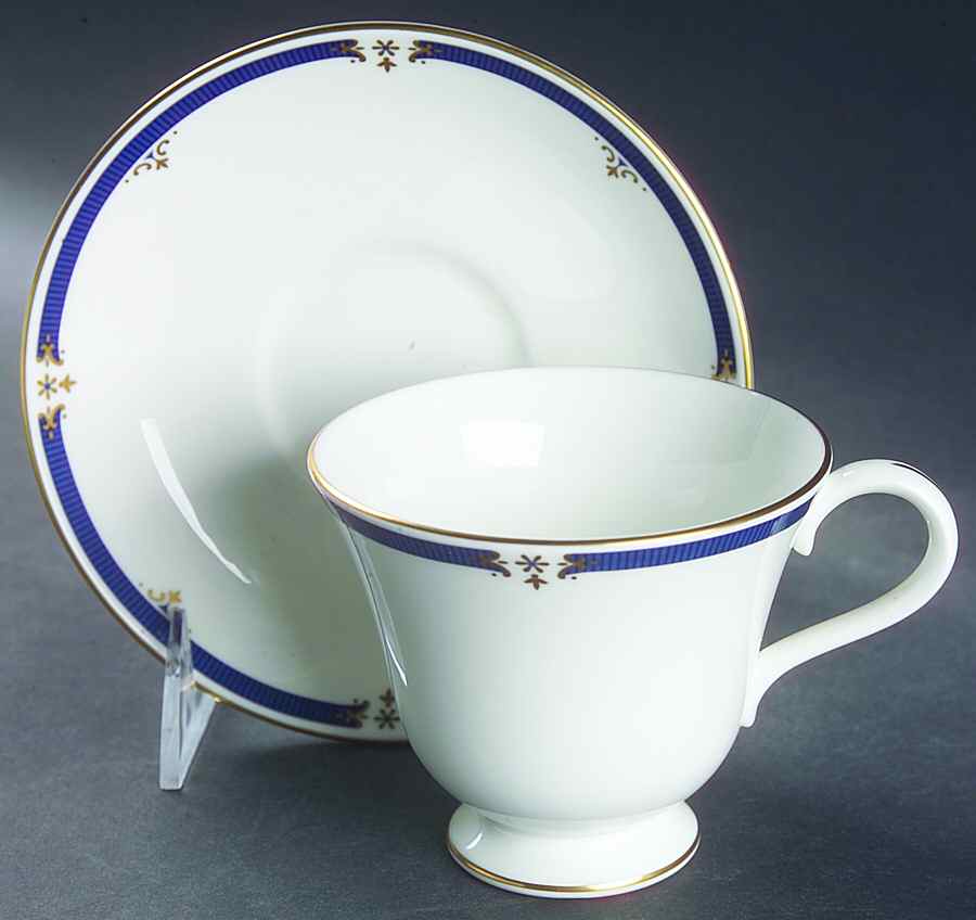 Crestwick Victoria Shape Footed Cup & Saucer Set by Wedgwood-1
