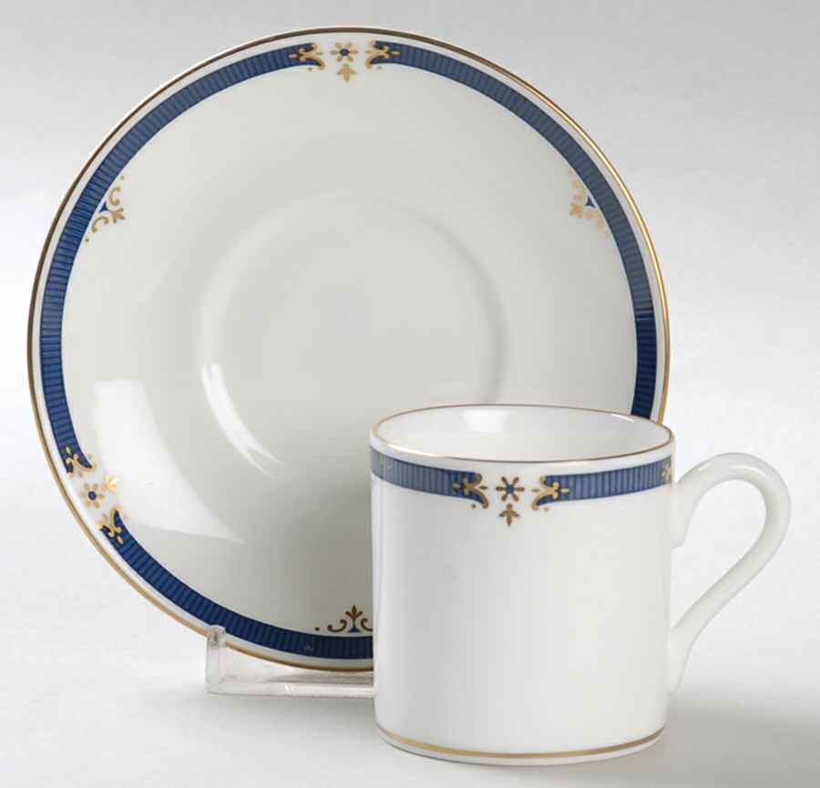 Crestwick Bond Shape Demitasse Cup and Saucer Set by Wedgwood-1