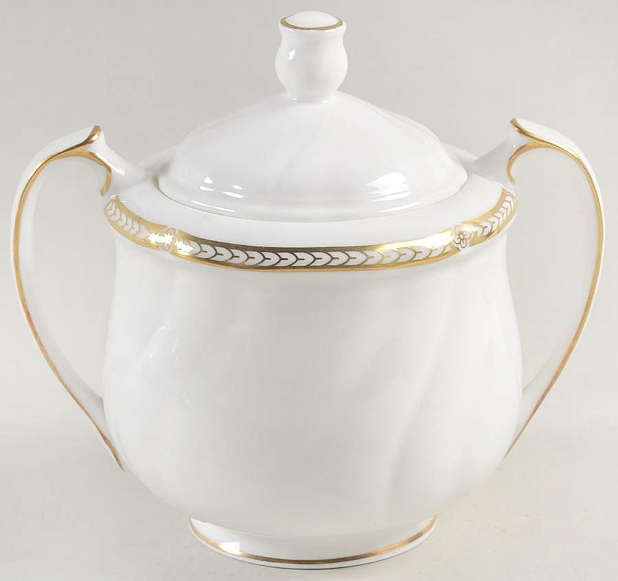 Crown Gold (England) Sugar Bowl & Lid by Wedgwood-1