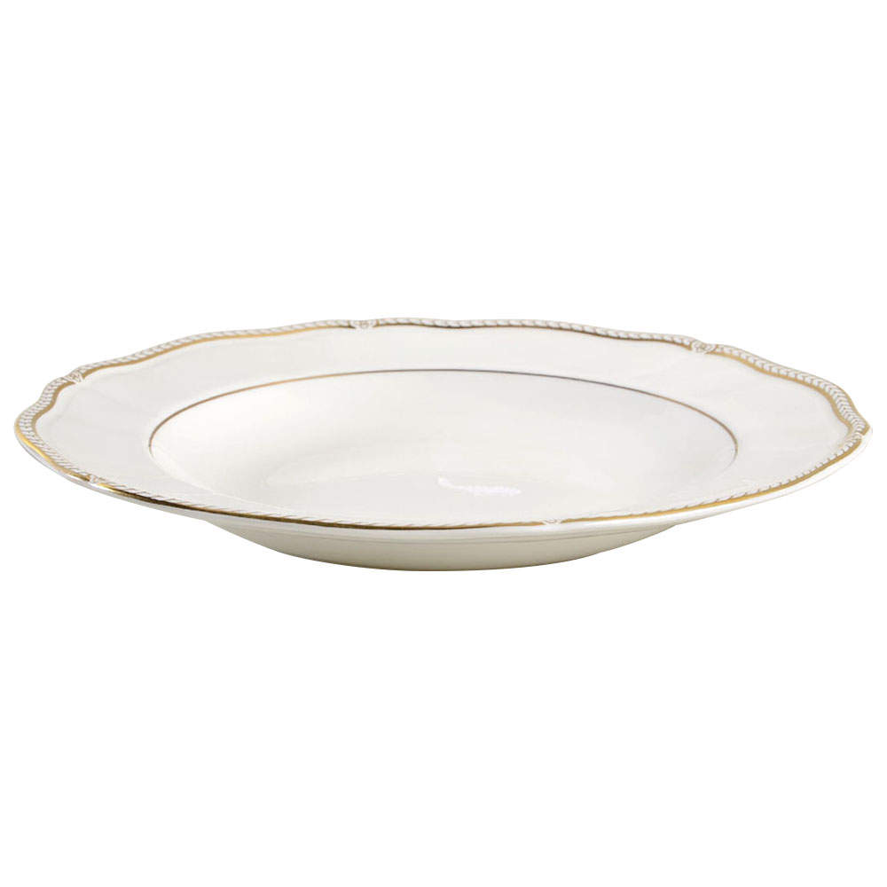 Crown Gold (England) Large Rim Soup Bowl by Wedgwood-1