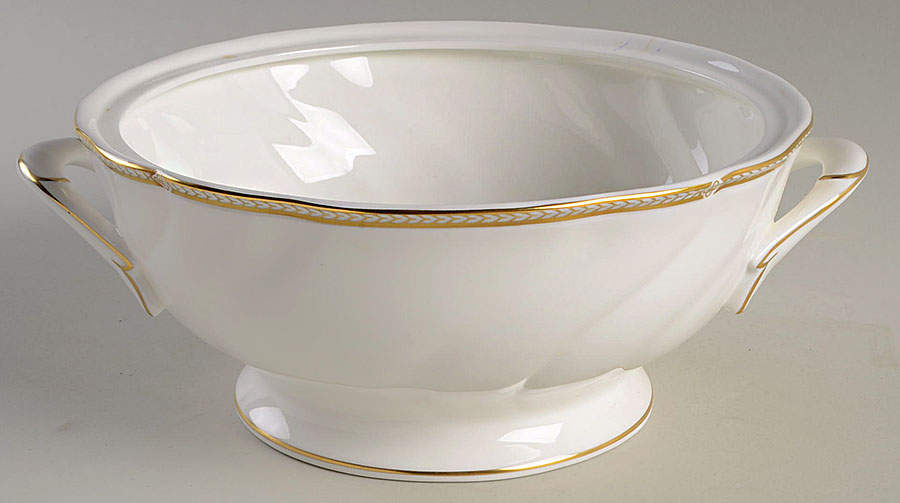 Crown Gold (England) Round Vegetable No Lid by Wedgwood-1