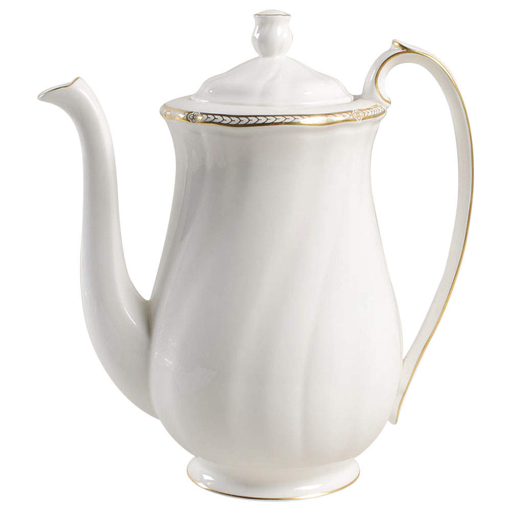 Crown Gold (England) Coffee Pot & Lid by Wedgwood-1