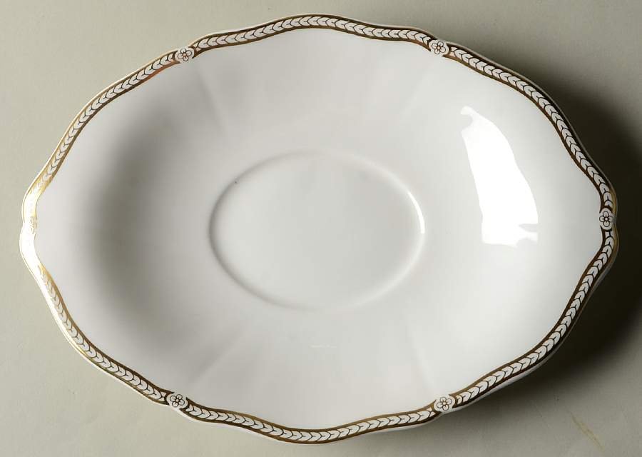 Crown Gold (England) Underplate for Gravy Boat by Wedgwood-1