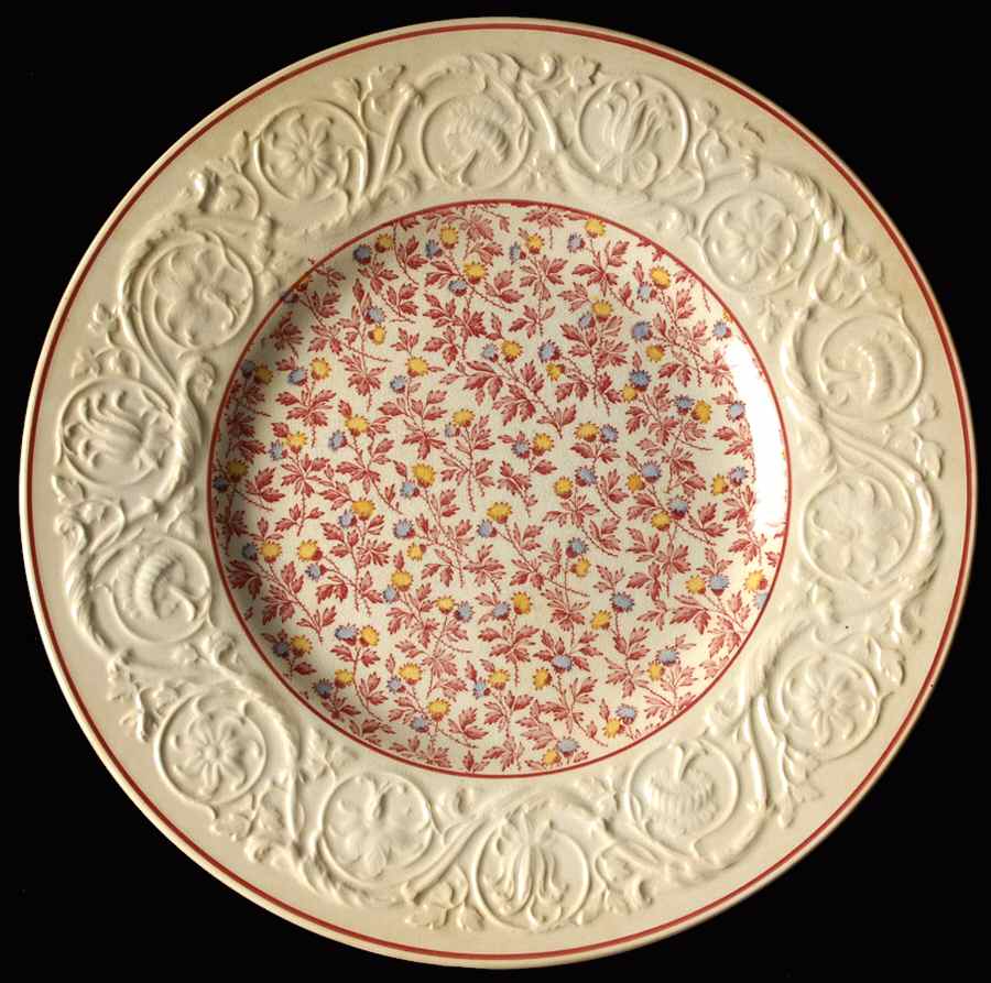 Crimson Pompadour Dinner Plate by Wedgwood-1