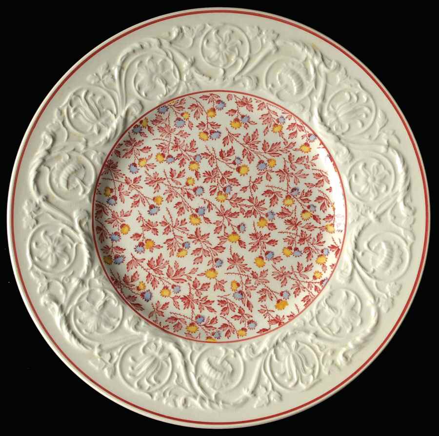 Crimson Pompadour Luncheon Plate by Wedgwood-1