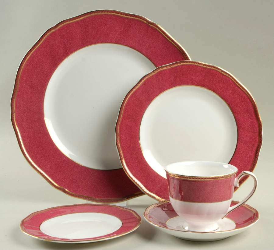Crown Ruby 40 Piece Estate Set by Wedgwood-1