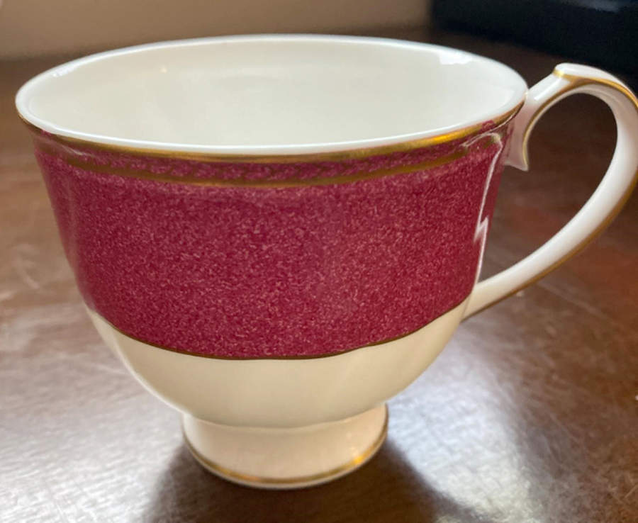 Crown Ruby Footed Cup by Wedgwood-1