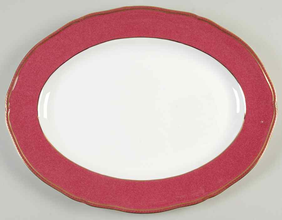 Crown Ruby 15" Oval Serving Platter by Wedgwood-1