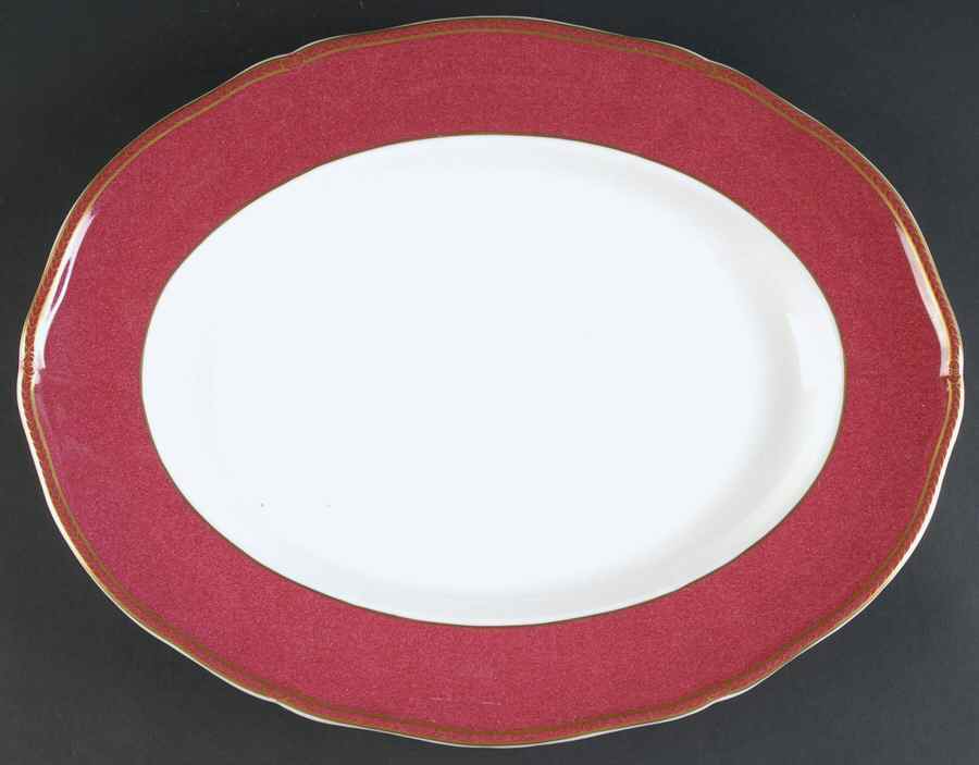 Crown Ruby 14" Oval Serving Platter by Wedgwood-1