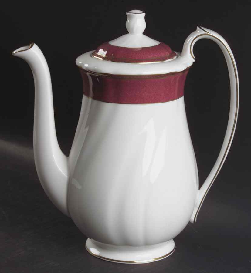 Crown Ruby Coffee Pot & Lid by Wedgwood-1