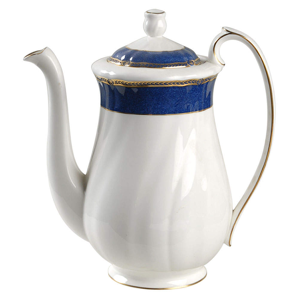 Crown Sapphire (England) Coffee Pot & Lid by Wedgwood-1