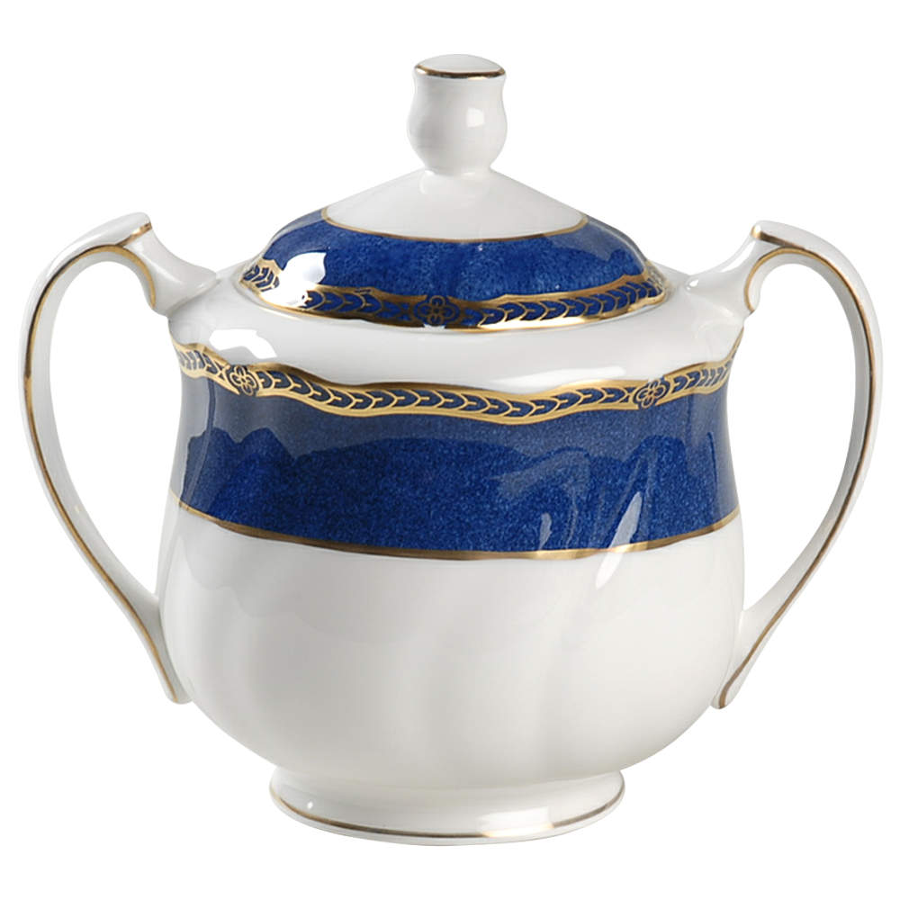 Crown Sapphire (England) Sugar Bowl & Lid by Wedgwood-1