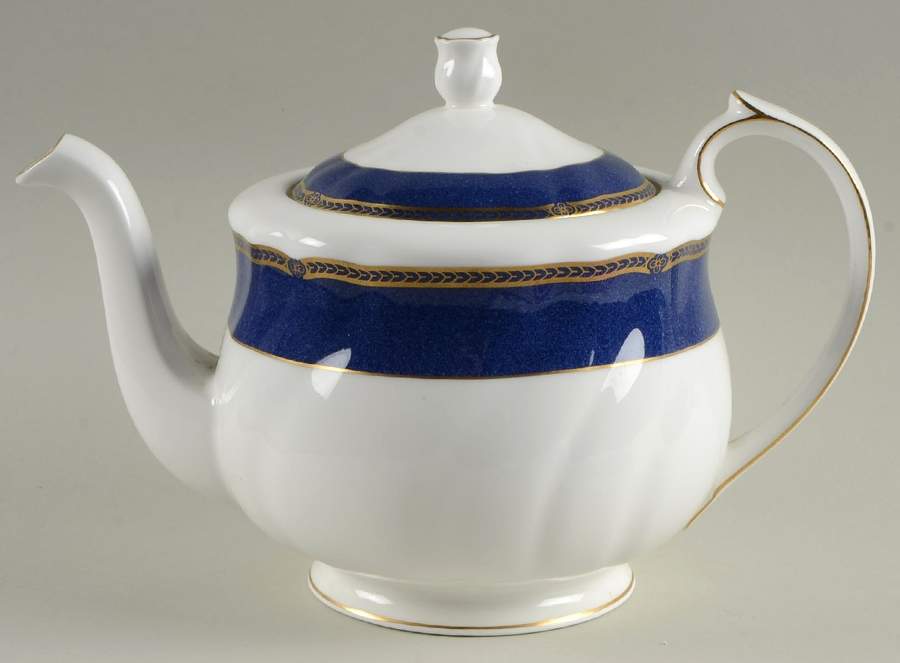 Crown Sapphire (England) Teapot & Lid by Wedgwood-1
