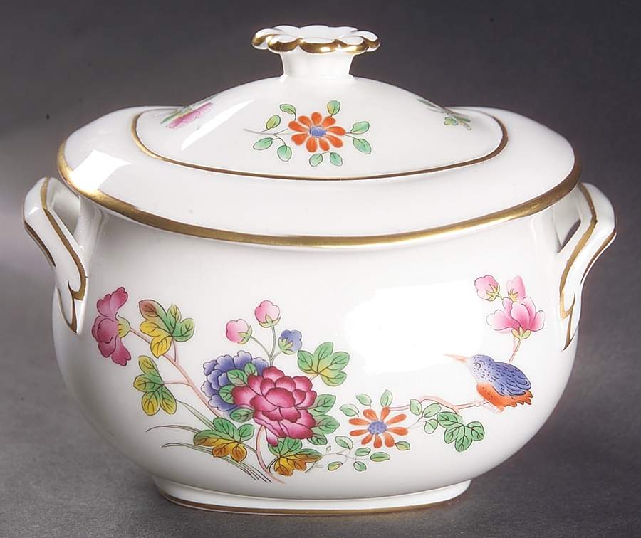 Cuckoo Sugar Bowl & Lid by Wedgwood-1