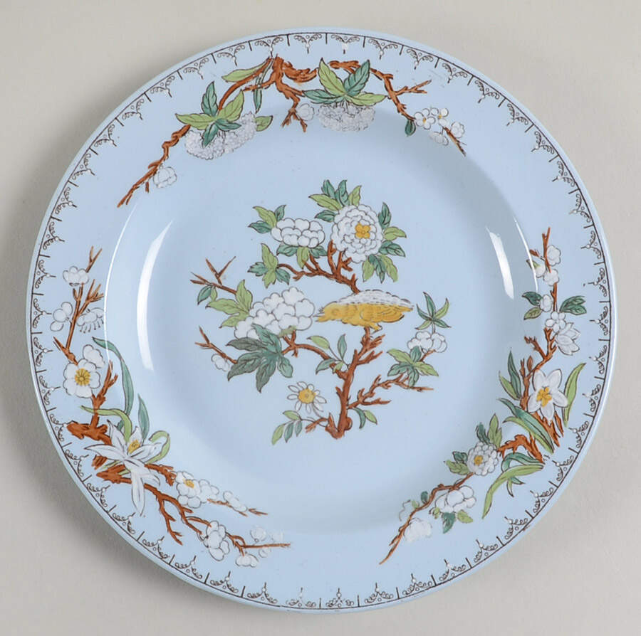 Cuckoo Blue (No Trim) Bread & Butter Plate by Wedgwood-1