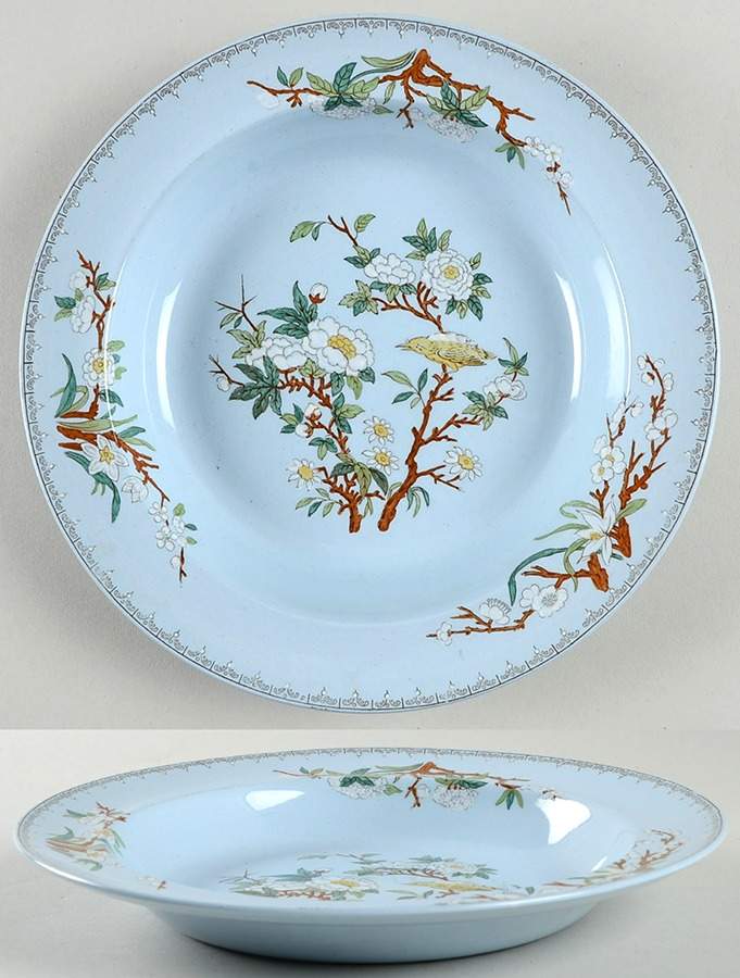 Cuckoo Blue (No Trim) Rim Soup Bowl by Wedgwood-1