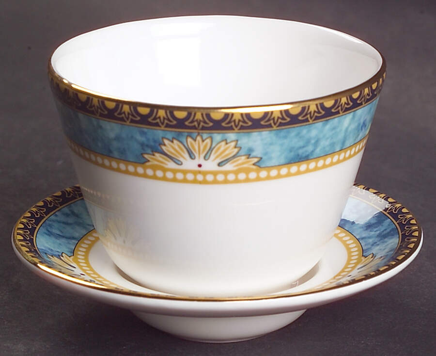 Curzon Asian Flat Cup & Saucer Set by Wedgwood-1