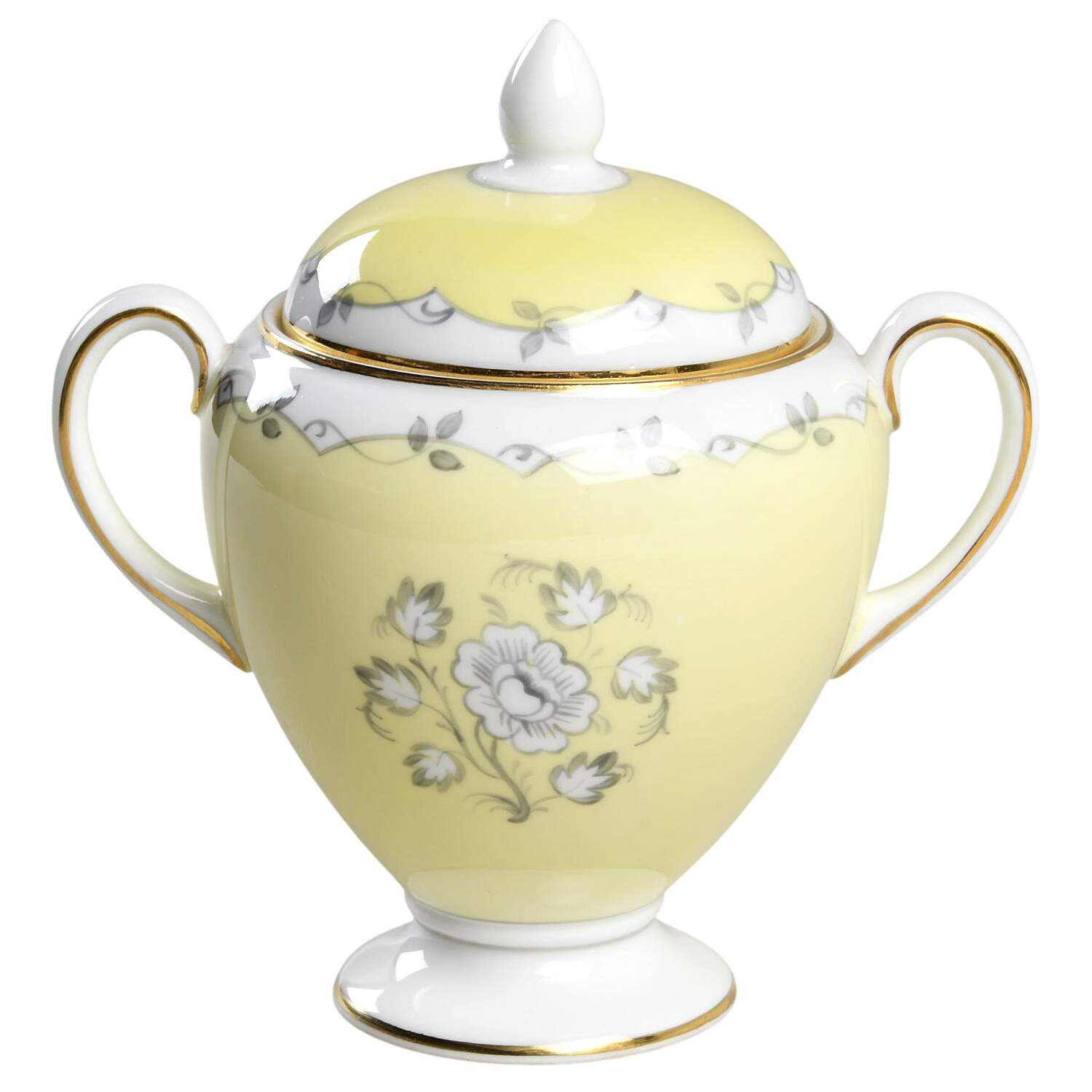 Cynthia Globe Shape Sugar Bowl & Lid by Wedgwood-1