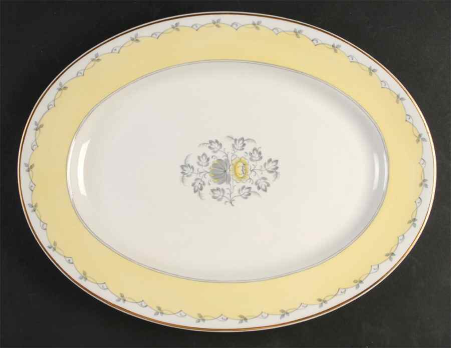 Cynthia 15" Oval Serving Platter by Wedgwood-1