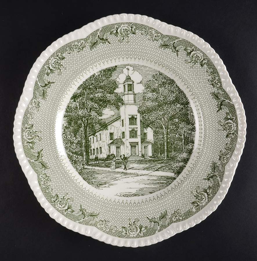 Dartmouth College Green (Gadroon Edge) Dinner Plate by Wedgwood-1