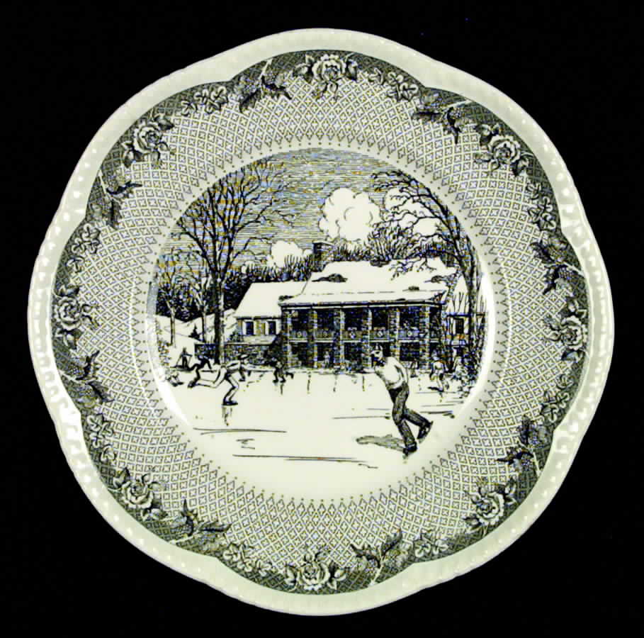 Dartmouth College Green (Gadroon Edge) Dinner Plate by Wedgwood-1