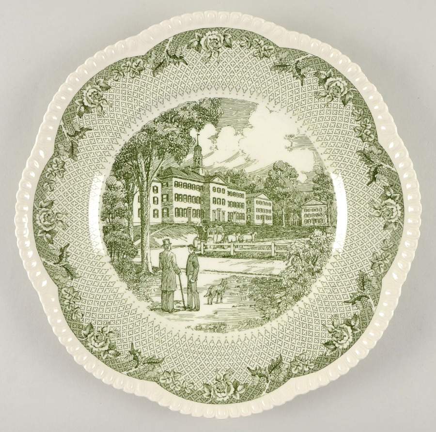 Dartmouth College Green (Gadroon Edge) Dinner Plate by Wedgwood-1
