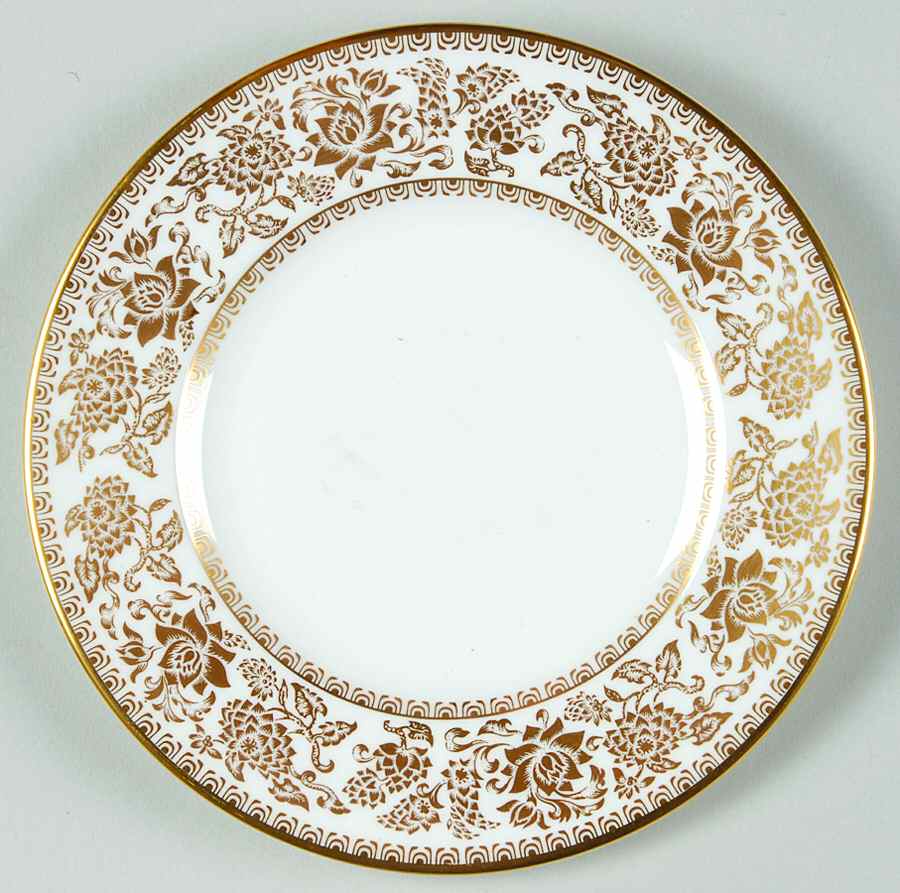 Damask Gold Bread & Butter Plate by Wedgwood-1