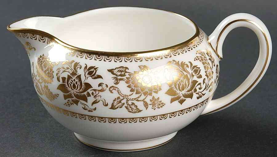 Damask Gold 146 Shape Creamer by Wedgwood-1
