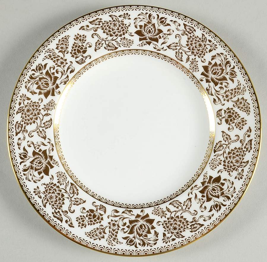 Damask Gold Salad Plate by Wedgwood-1