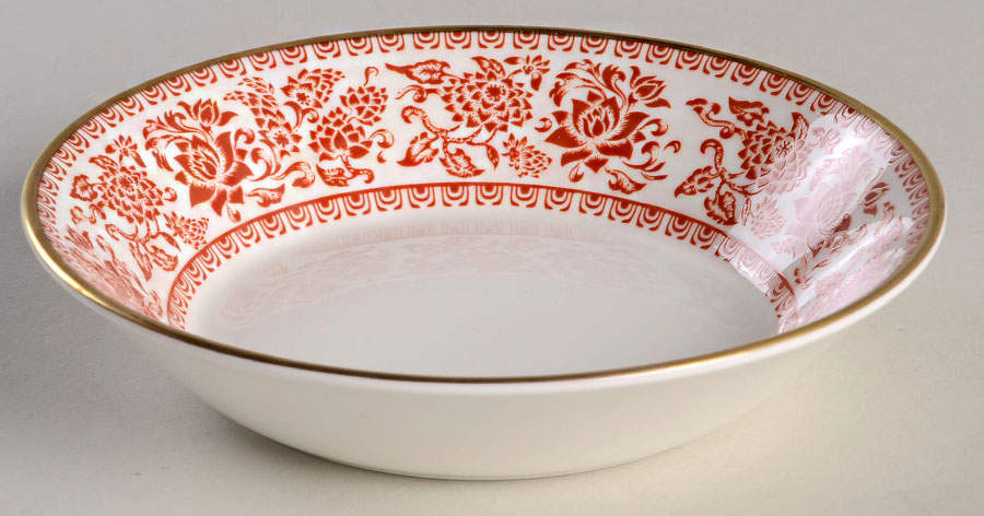 Damask Red Fruit/Dessert (Sauce) Bowl by Wedgwood-1