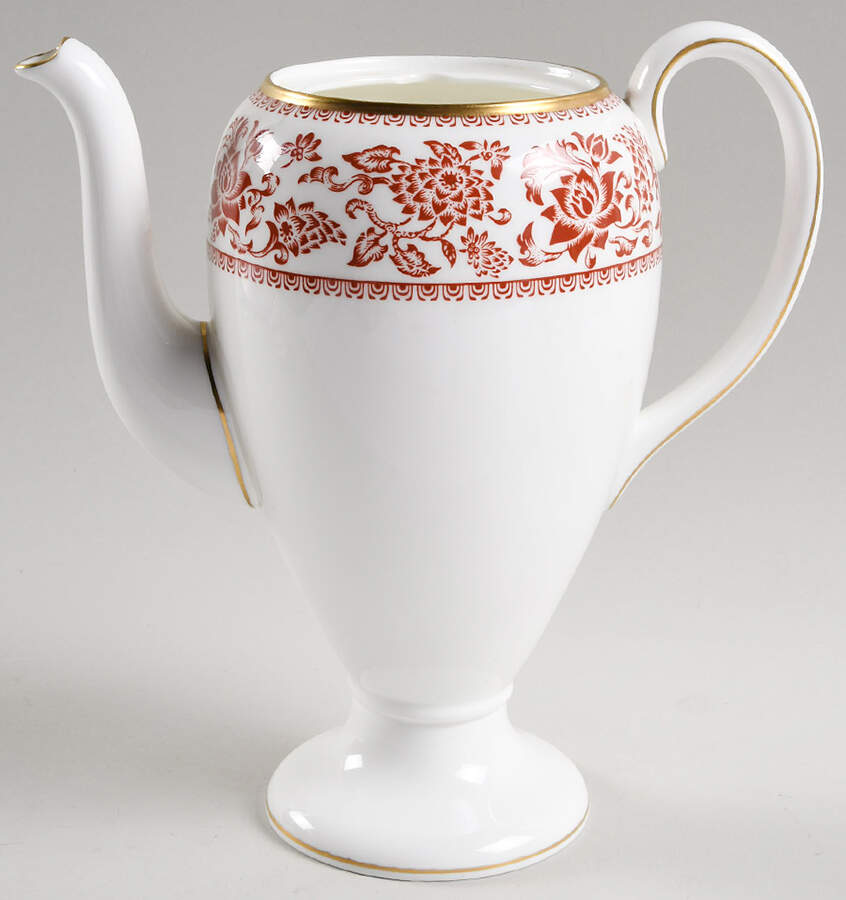 Damask Red Coffee Pot No Lid by Wedgwood-1