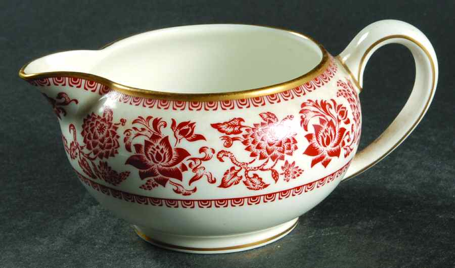 Damask Red 146 Shape Creamer by Wedgwood-1