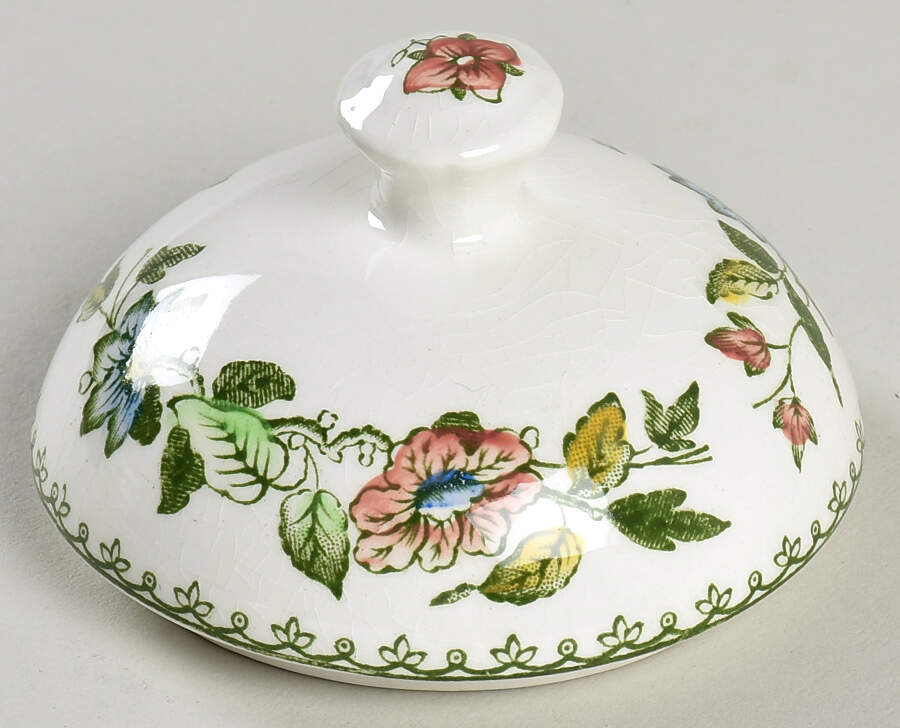 Davenport Green Multicolor Lid for Sugar Bowl by Wedgwood-1