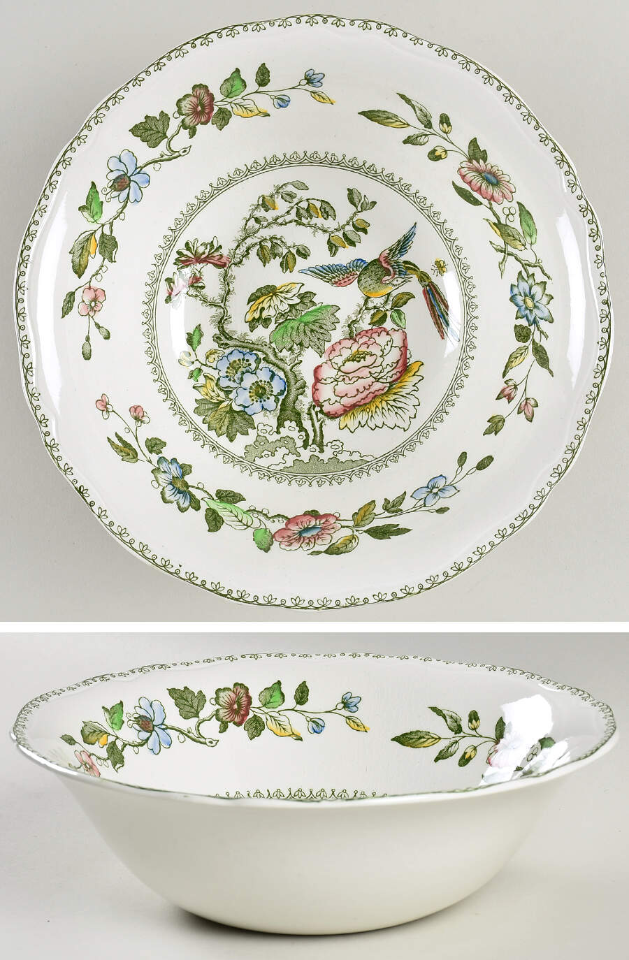 Davenport Green Multicolor 9" Round Vegetable Bowl by Wedgwood-1
