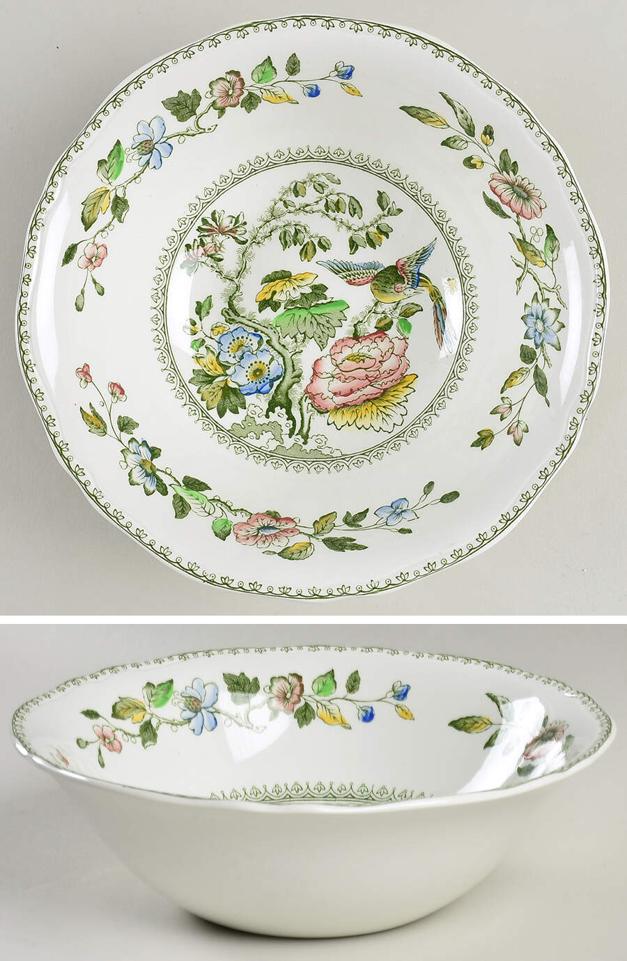 Davenport Green Multicolor 8" Round Vegetable Bowl by Wedgwood-1