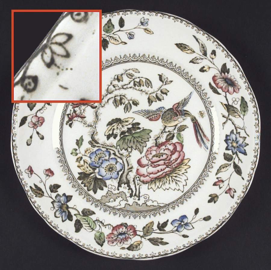 Davenport Green Multicolor Salad Plate by Wedgwood-1