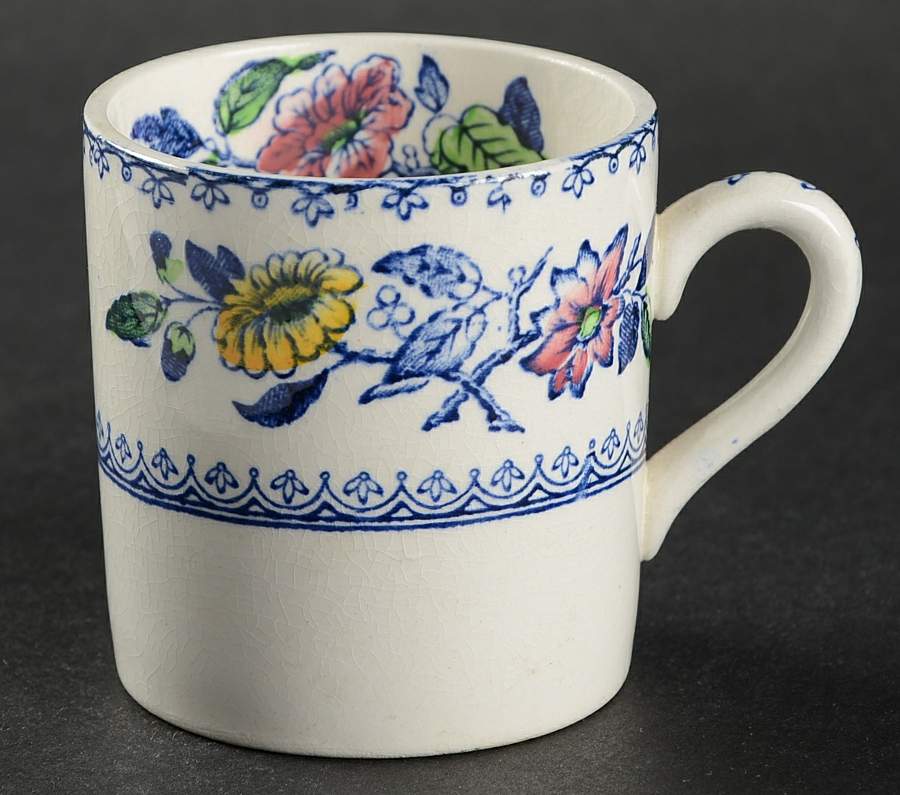 Davenport Blue Multicolor Flat Demitasse Cup by Wedgwood-1
