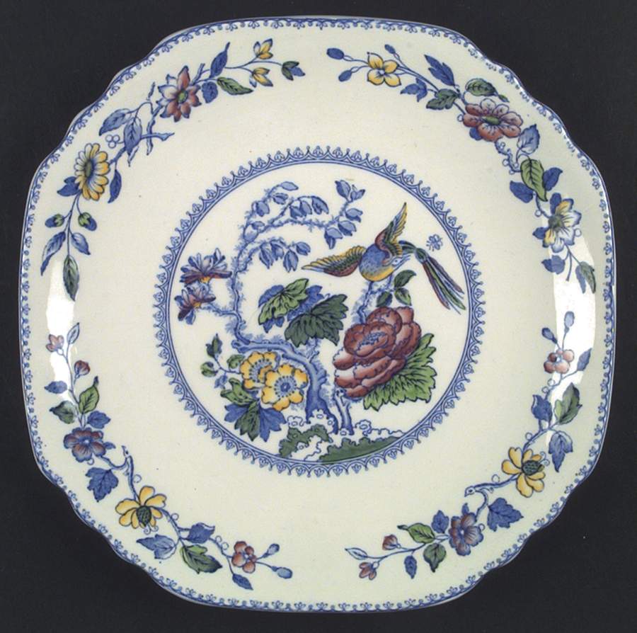 Davenport Blue Multicolor Dinner Plate by Wedgwood-1