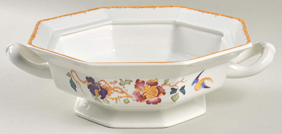 Devon Rose Octagonal Vegetable No Lid by Wedgwood-1
