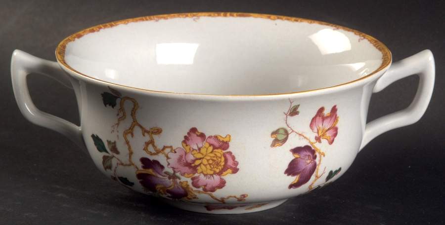 Devon Rose Flat Cream Soup Bowl by Wedgwood-1