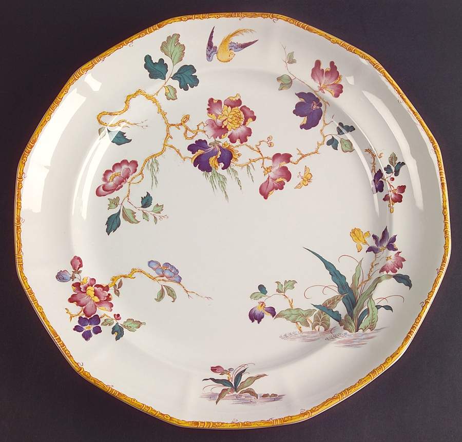Devon Rose 12" Chop Plate (Round Platter) by Wedgwood-1