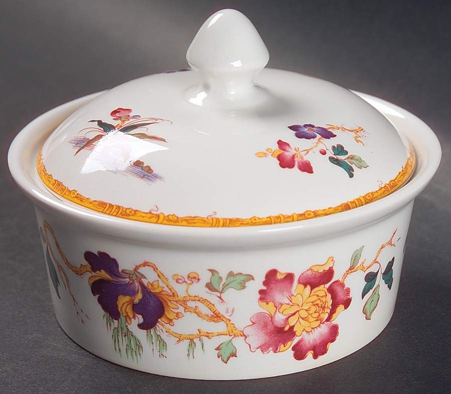 Devon Rose Butter Box & Lid by Wedgwood-1