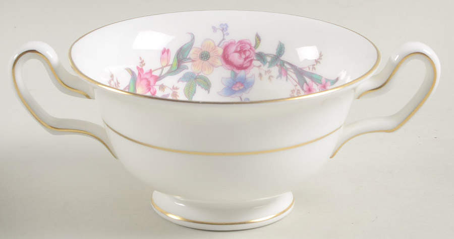 Devon Sprays Footed Cream Soup Bowl by Wedgwood-1