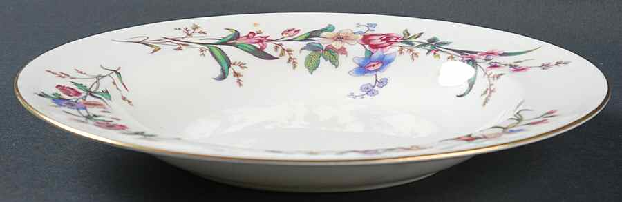 Devon Sprays Large Rim Soup Bowl by Wedgwood-1