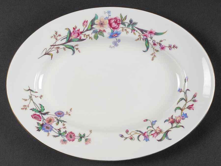 Devon Sprays 11" Oval Serving Platter by Wedgwood-1