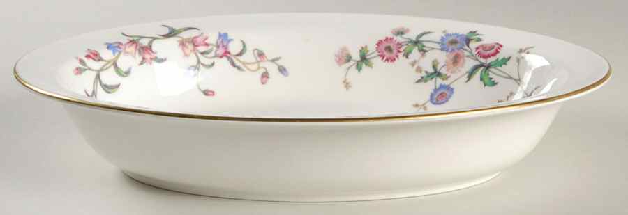 Devon Sprays 10" Oval Vegetable Bowl by Wedgwood-1