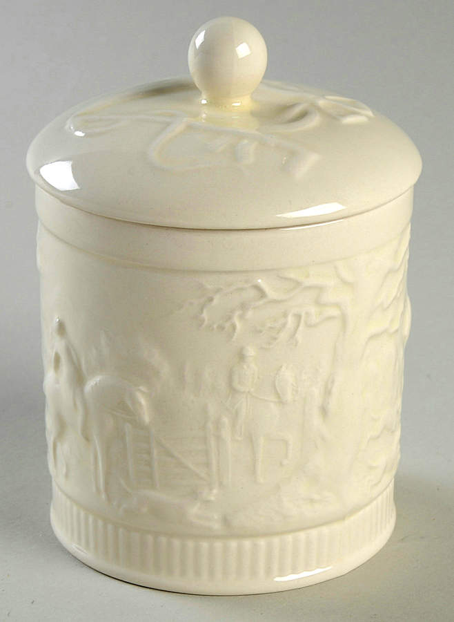 Devonshire (Off White) Candy Jar & Lid by Wedgwood-1